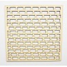 PLAQUE EN CARTON MUR DE BRIQUES