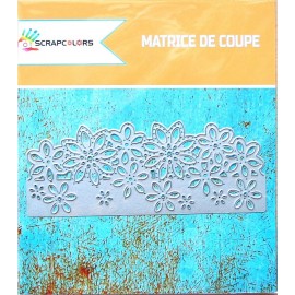 MATRICE DE COUPE BORDURE FLEURS 