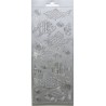 PLANCHE AUTOCOLLANTS COLORIS ARGENT POISSONS