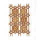 GRILLE DIAMANTS ENGRENAGES EN BOIS