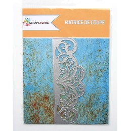 MATRICE DE COUPE BORDURE VOLUTES ET COEUR