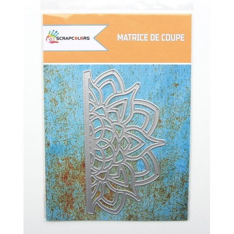 MATRICE DE COUPE BORDURE FLEUR MANDALA