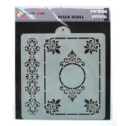 SCRAPCOLORS POCHOIR CADRES RECTANGLE ET ROND