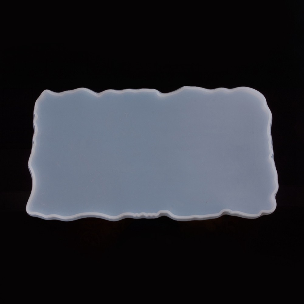 Moule en silicone rectangle de haute qualité pour créer avec de la résine  époxy - 19.5 x 13.5 cm