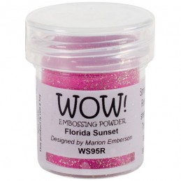 WOW POWDER FLORIDA SUNSET POUDRE A EMBOSSER PAILLETEE