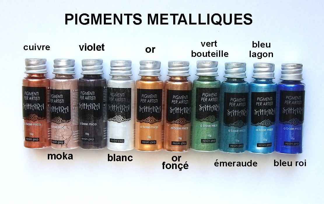 Lot De 10 Pigments Bleu Marine Nacré – Poudre Résine Époxy, Savon, Bougie, Maquillage & Art