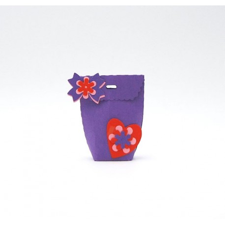 MATRICE DE COUPE BOITE COEUR FLEURS NOEUD