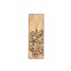 MARQUE PAGE EN BOIS MARQUE FLEURS ET FEUILLES