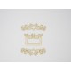 ASSORTIMENT EMBELLISSEMENTS ET PORTE ETIQUETTE 3 PIECES EN CARTON