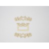 ASSORTIMENT EMBELLISSEMENTS ET PORTE ETIQUETTE 3 PIECES EN CARTON