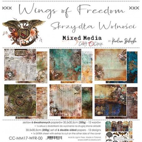 WINGS OF FREEDOM ASSORTIMENT BLOC 20 CM X 20 CM