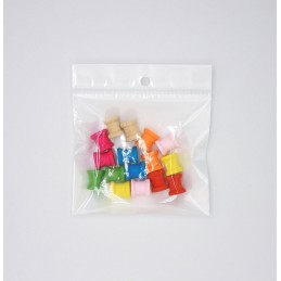 MINIS BOBINES EN BOIS MULTI COULEUR 16 PIECES