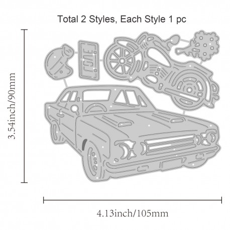 DIES - MATRICES DE COUPE MOTO VOITURE 5 PIECES