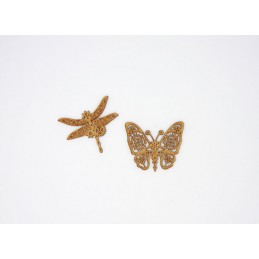 PAPILLON ET LIBELLULE STEAMPUNK EN BOIS