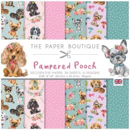THE PAPER BOUTIQUE PAMPERED POOCH BLOC 20.3 CM X 20.3 CM