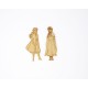 PRINCESSES AVEC CAPES EN BOIS 2 PIECES