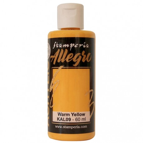 STAMPERIA PEINTURE ACRYLIQUE ALLEGRO WARM YELLOW