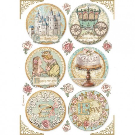 DECOUPAGE PAPIER DE RIZ SLEEPING BEAUTY STAMPERIA