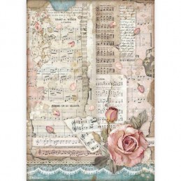 PAPIER DE RIZ PASSION MUSIQUE STAMPERIA