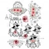 DECOUPAGE PAPIER DE RIZ N° 0672 CAGES FLEURS AB STUDIO