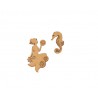 SIRENE ET HIPOCAMPE STEAMPUNK EN BOIS