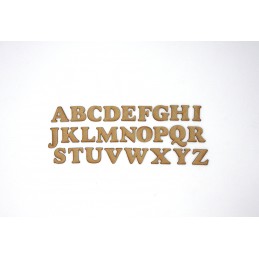 ALPHABET EN BOIS POLICE HEAVY GOUDY LETTRE A