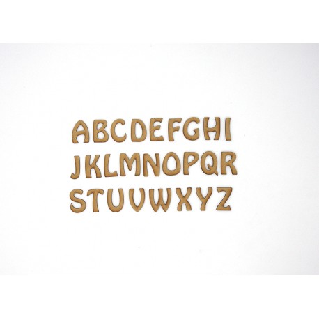 ALPHABET EN BOIS POLICE HOBO LETTRE A