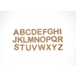 ALPHABET EN BOIS POLICE ARIAL ROUNDED LETTRE A