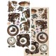 STEAMPUNK DREAMS IMAGES DE DECOUPAGE 12 FEUILLES