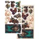 STEAMPUNK DREAMS IMAGES DE DECOUPAGE 12 FEUILLES