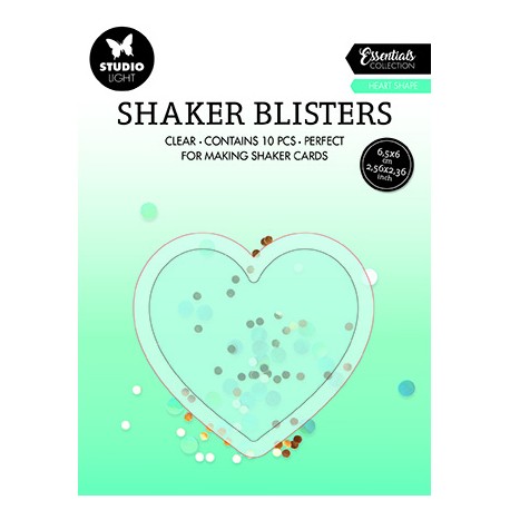 SHAKER BLISTER POUR BOITE A SECOUER COEUR 10 PIECES