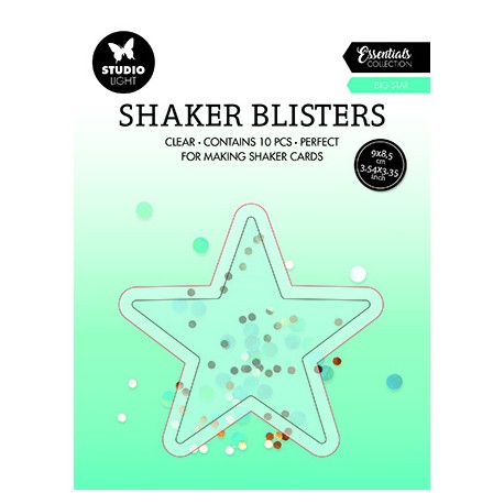 SHAKER BLISTER POUR BOITE A SECOUER ETOILE 10 PIECES