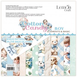 COTTON CANDY BOY IMAGES A DECOUPER 18 FEUILLES 20 CM X 20 CM