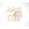 KIT ALBUM PHOTOS A PERSONNALISER ROBE BEBE ET 14 PAPIERS