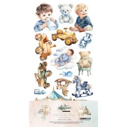 ART ALCHEMY HELLO BABY BOY DECOUPAGE 12 FEUILLES