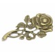 ROSES SUR TIGE EN METAL 2 PIECES COLORIS BRONZE