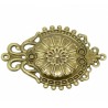 PLAQUES PENDENTIFS COLORIS BRONZE 2 PIECES
