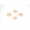 ETIQUETTES EN BOIS OVALES 4 PIECES