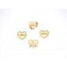 ETIQUETTES EN BOIS COEURS 4 PIECES