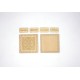 BOITE A CROCHETER CARREE MOTIF MARQUE ET 4 ETIQUETTES