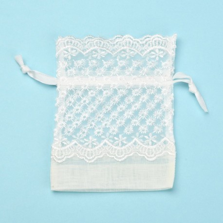 SACHETS DENTELLE BORDS ONDULES 2 PIECES