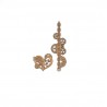 ELEMENT LONG CHAINE ENGRENAGES, COEUR 2 PIECES EN BOIS