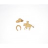 CAVALIERE, CHAPEAU, FER A CHEVAL EN BOIS