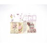 EMBELLISSEMENTS POUR ATC, PLANNER, JUNK JOURNAL, FOND ROSE 40 PIECES