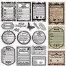 TAMPONS SILICONE POUR ATC ( ARTIST TRADING CARDS ) 15 PIECES