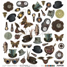 CRAFT OCLOCK AGE OF TECHNOLOGY DECOUPAGE