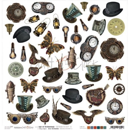 CRAFT OCLOCK AGE OF TECHNOLOGY DECOUPAGE