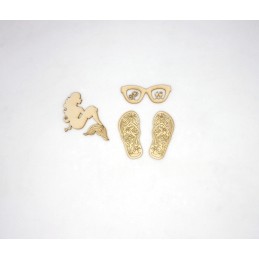 SIRENE SANDALES LUNETTES EN CARTON 4 PIECES