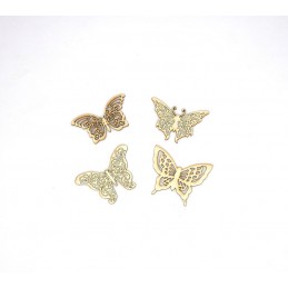 PAPILLONS EN CARTON 4 PIECES