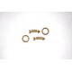 FLECHES DEPART ARRIVEE ET RONDELLES THEME VOYAGE EN BOIS 4 PIECES